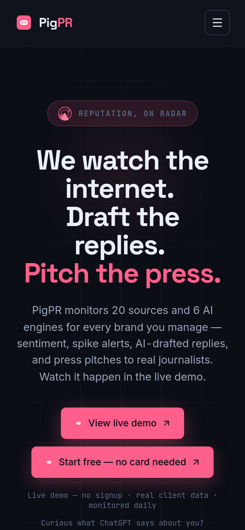 Homepage / Lander