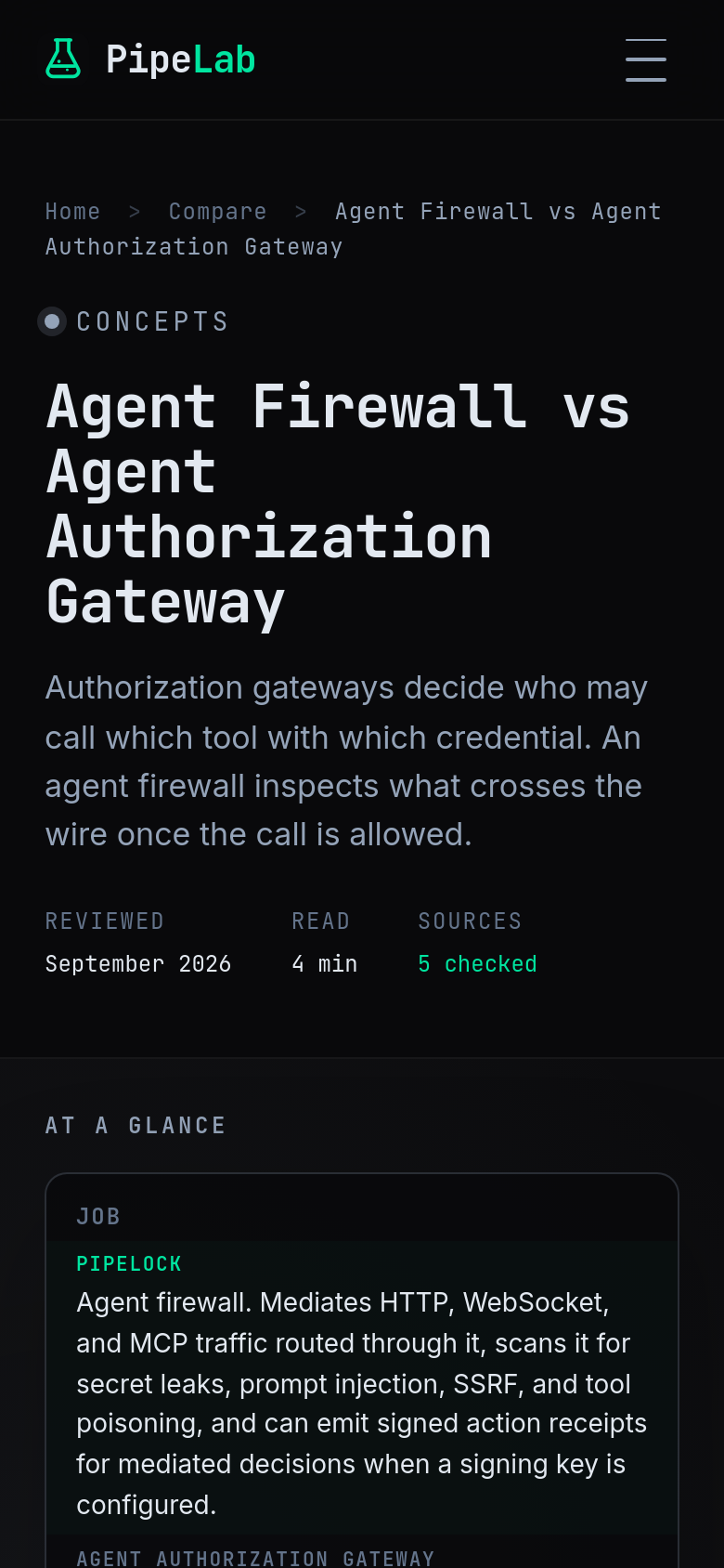 Agent Firewall Vs Agent Authorization Gateway
