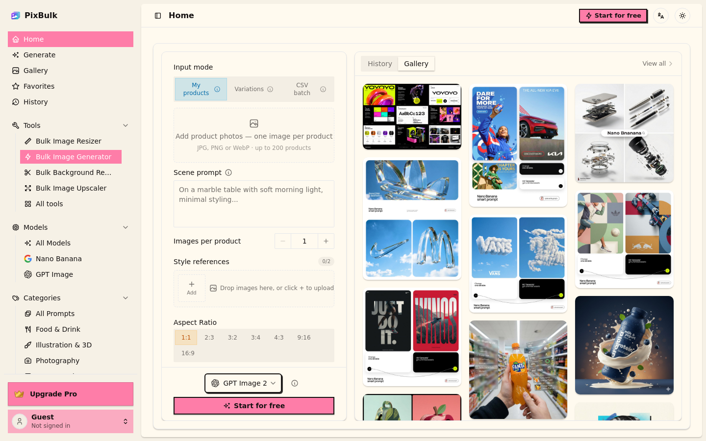 Captured Homepage / Lander