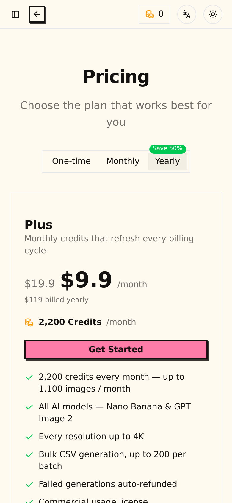 Pricing