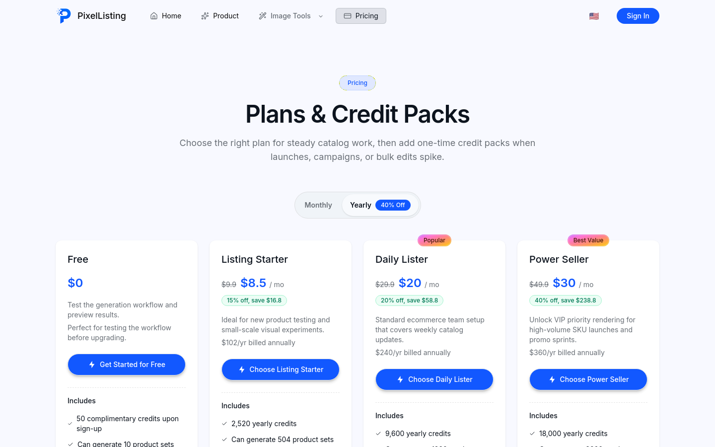 Pricing