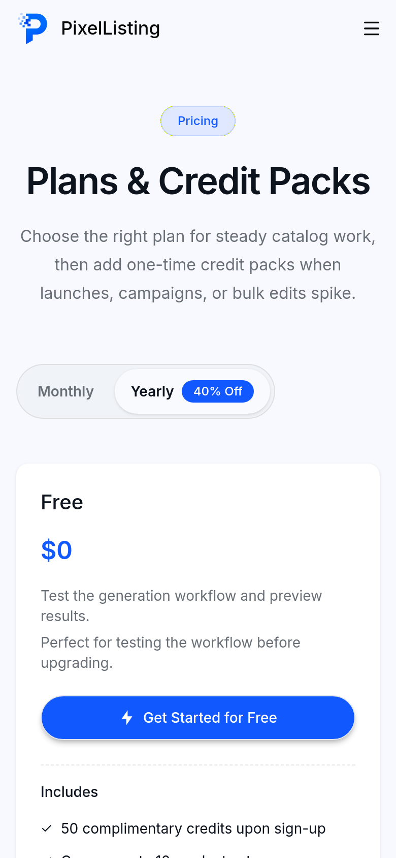 Pricing