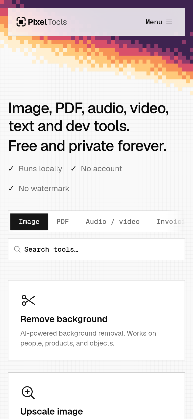 Homepage / Lander