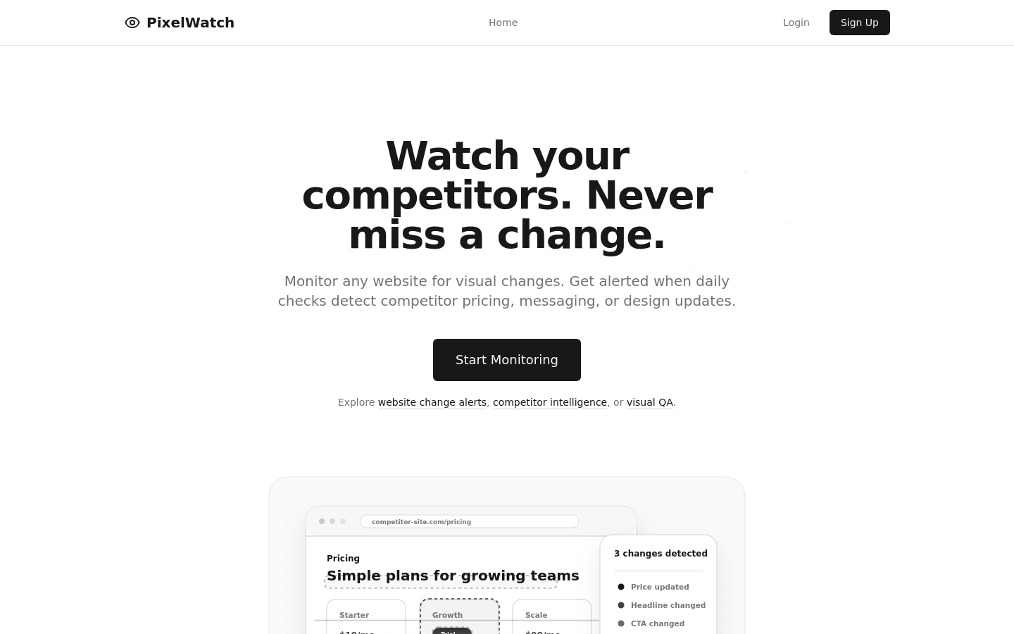 Captured Homepage / Lander