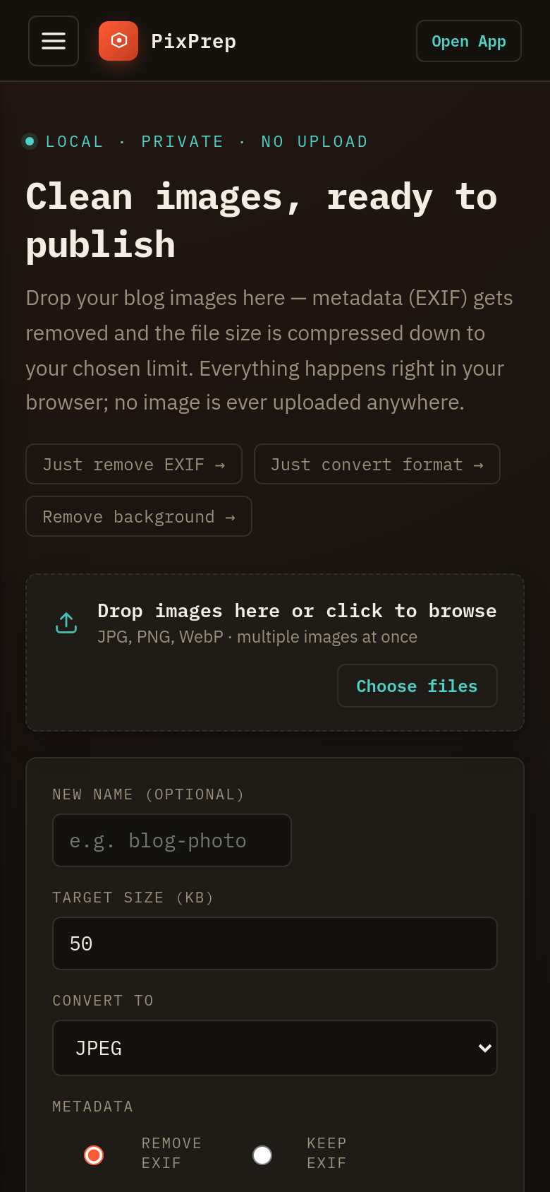 Homepage / Lander