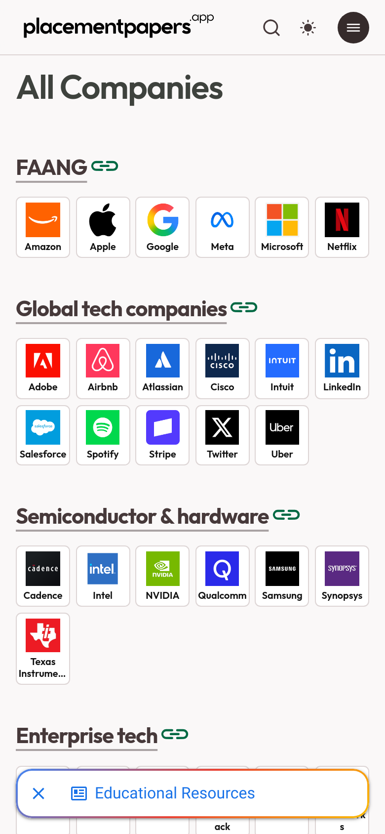 Homepage / Lander