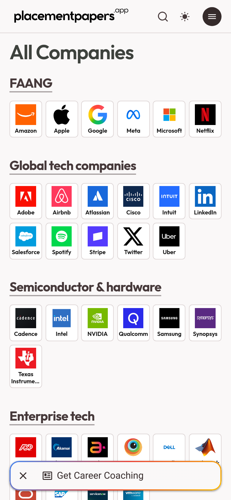 Homepage / Lander