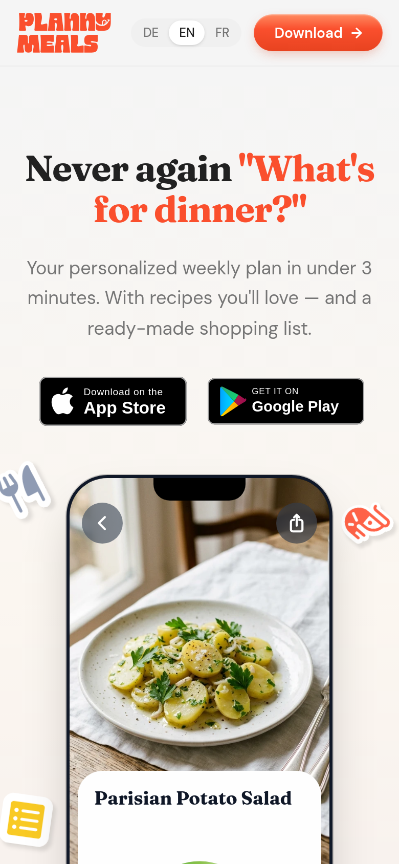 Homepage / Lander