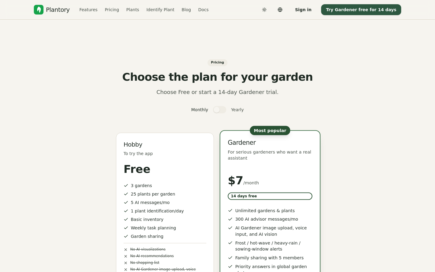 Pricing