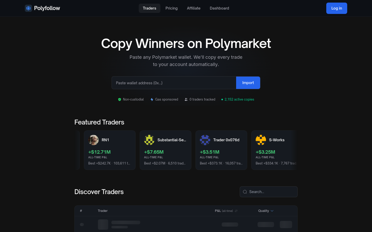 Captured Homepage / Lander