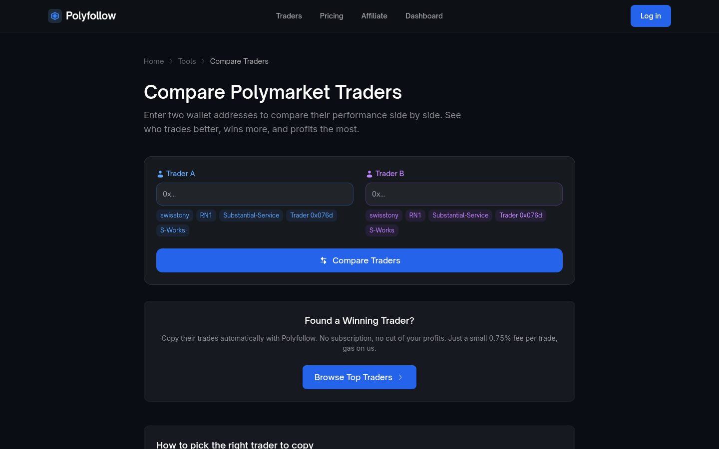 Compare Traders