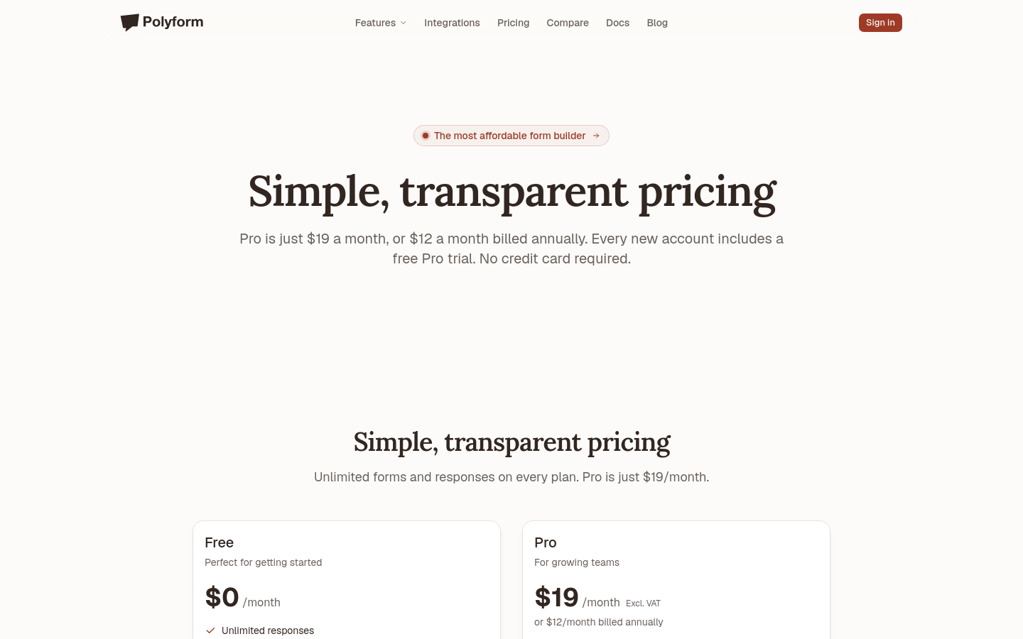 Pricing