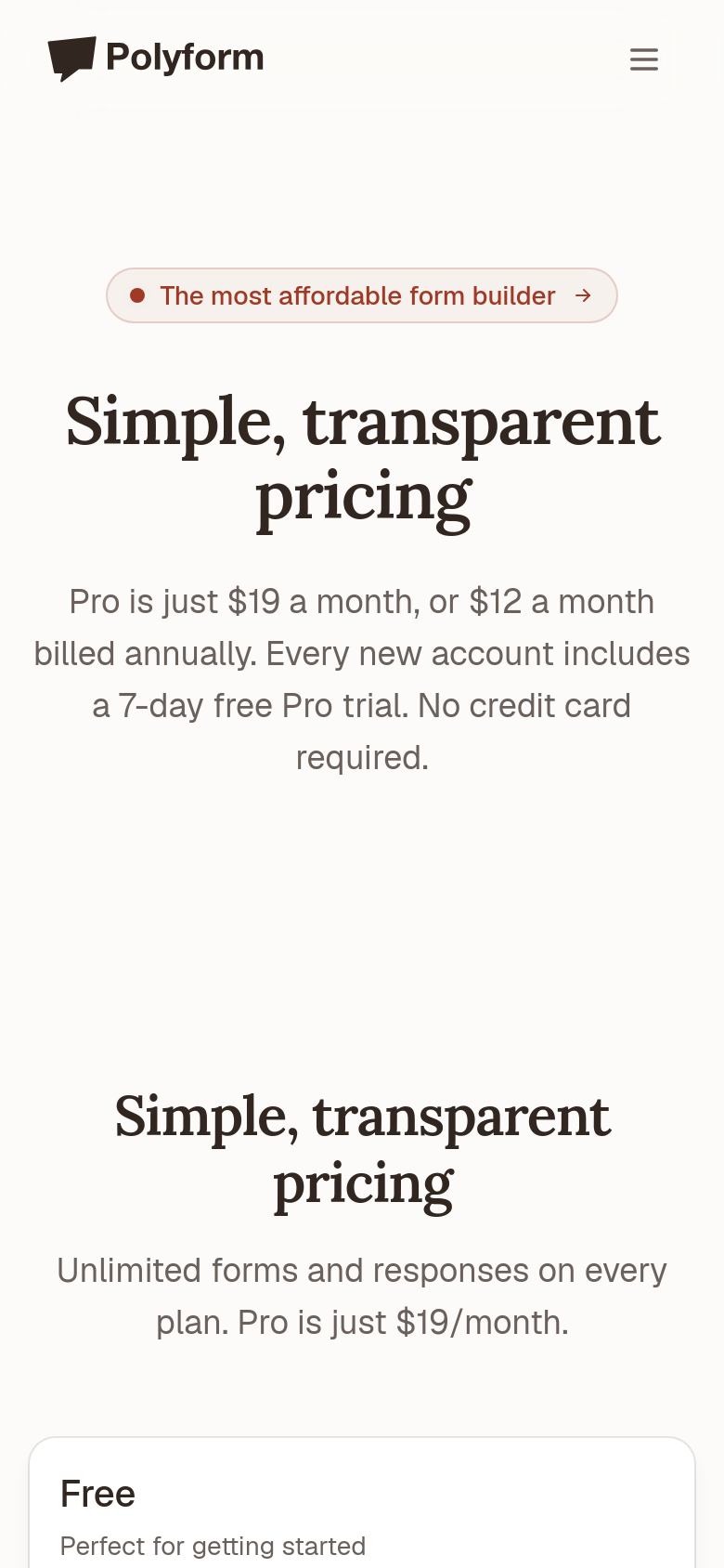 Pricing
