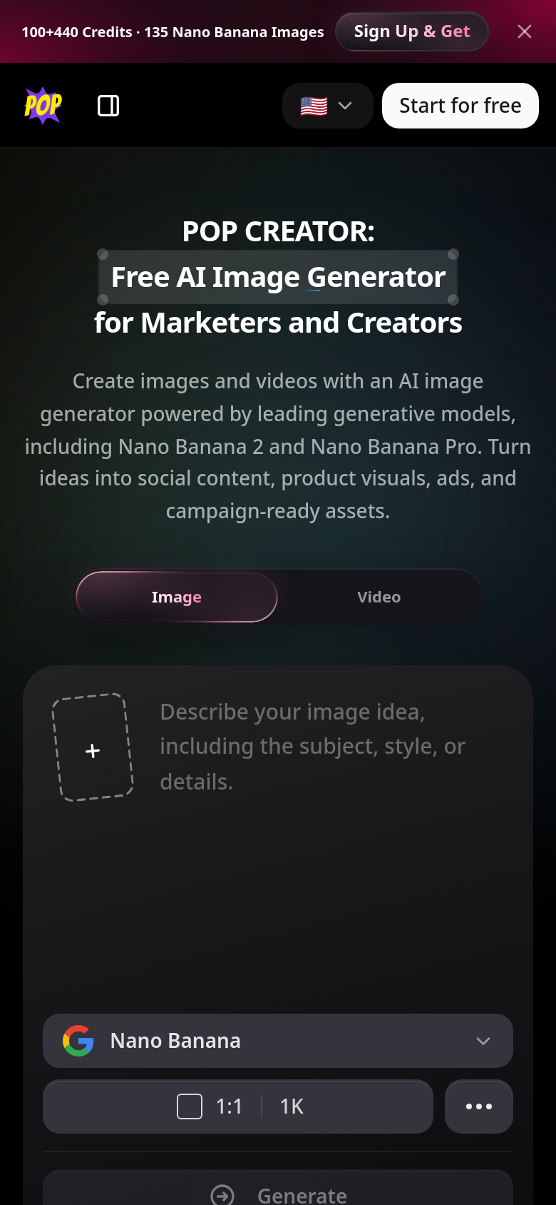 Homepage / Lander
