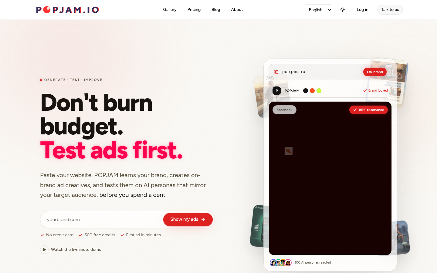 Captured Homepage / Lander