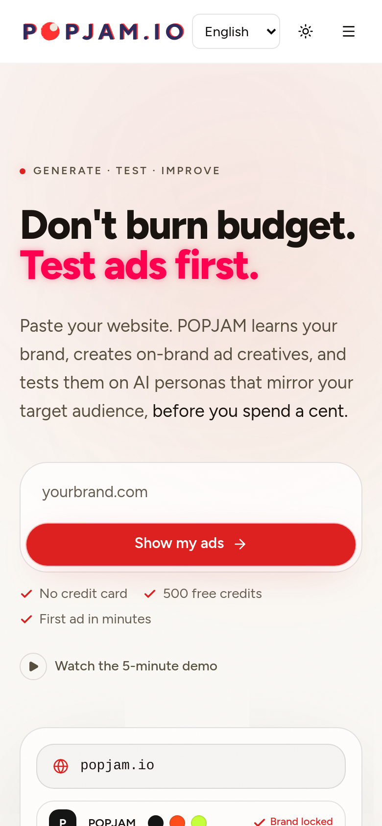 Homepage / Lander