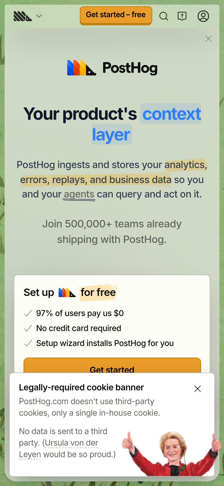 Homepage / Lander