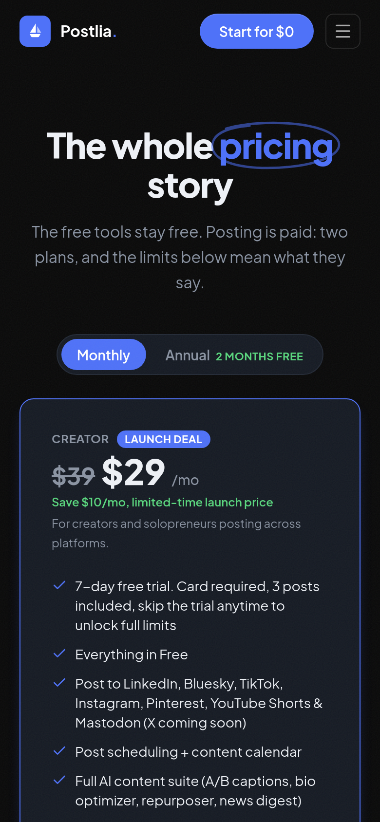 Pricing