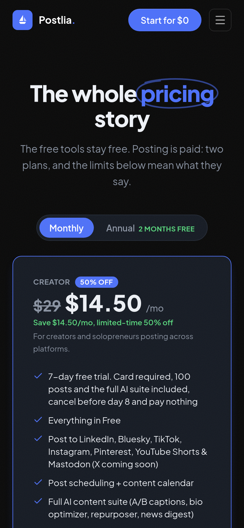 Pricing