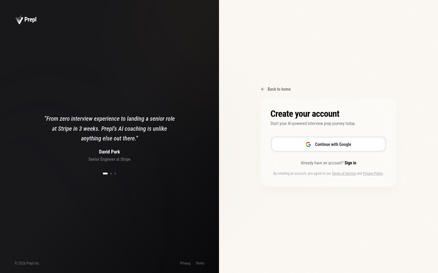 Signup