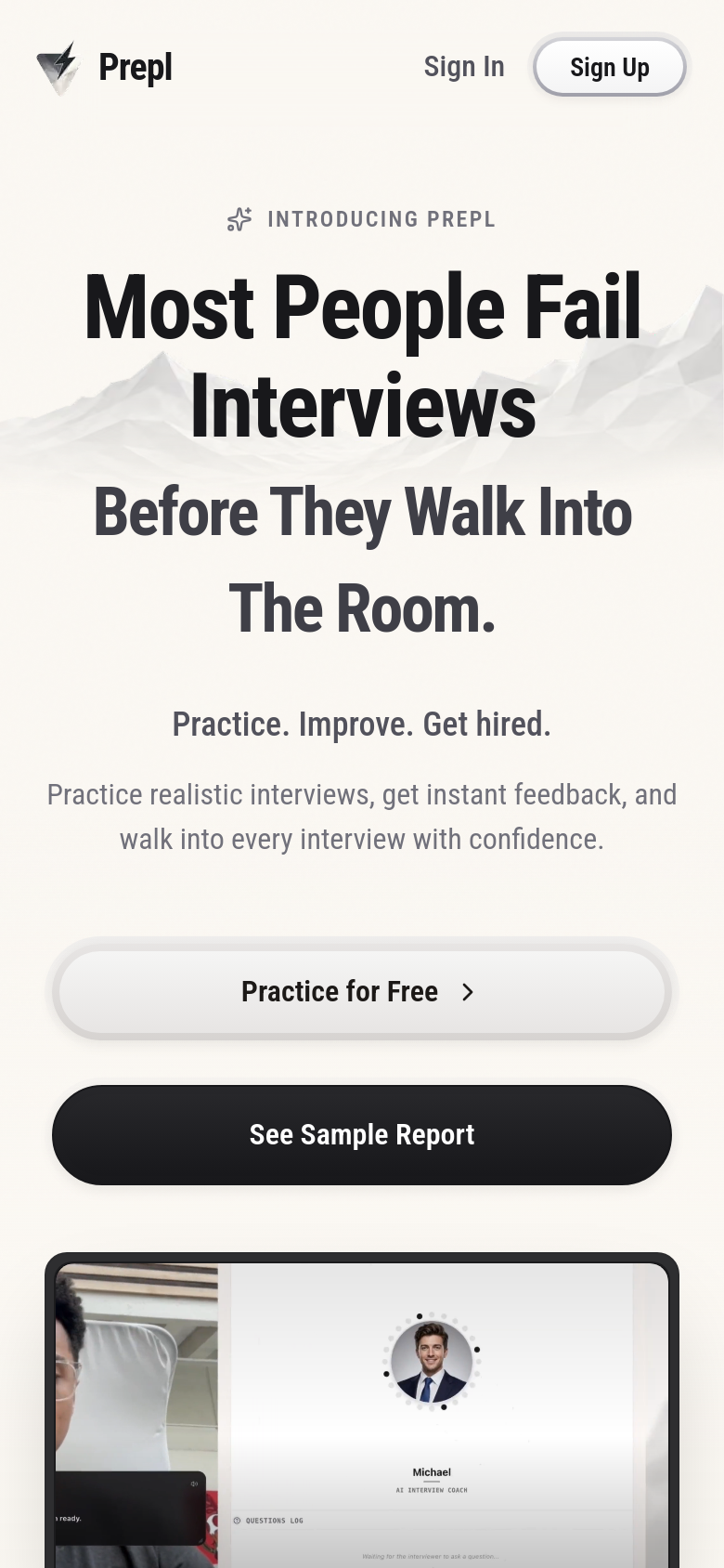 Homepage / Lander
