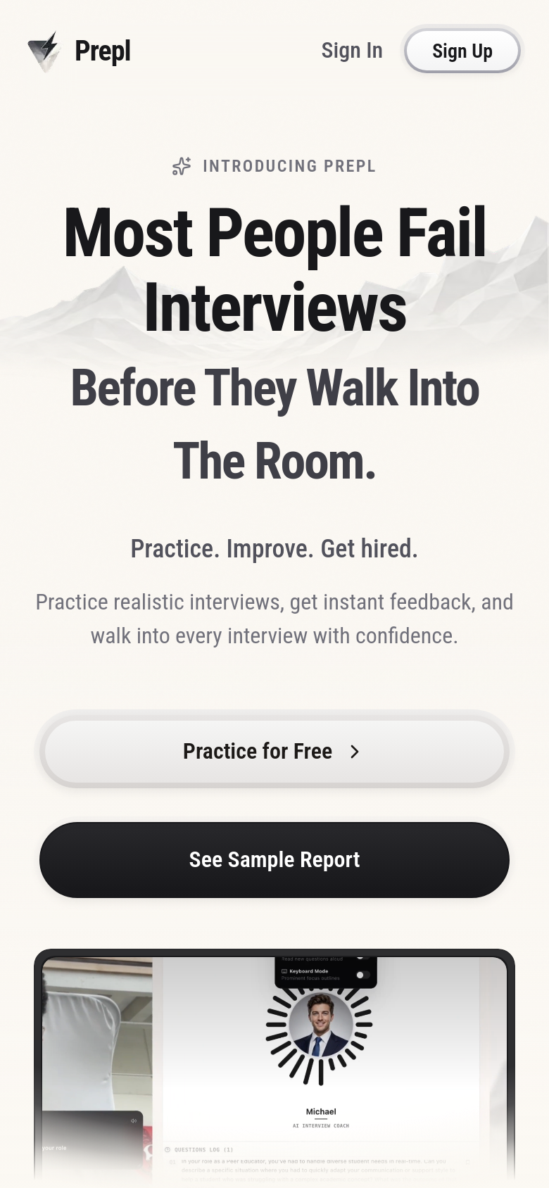 Homepage / Lander