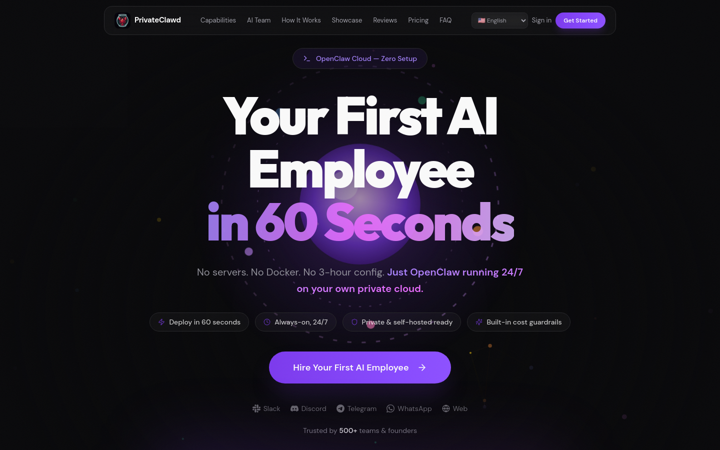 Captured Homepage / Lander