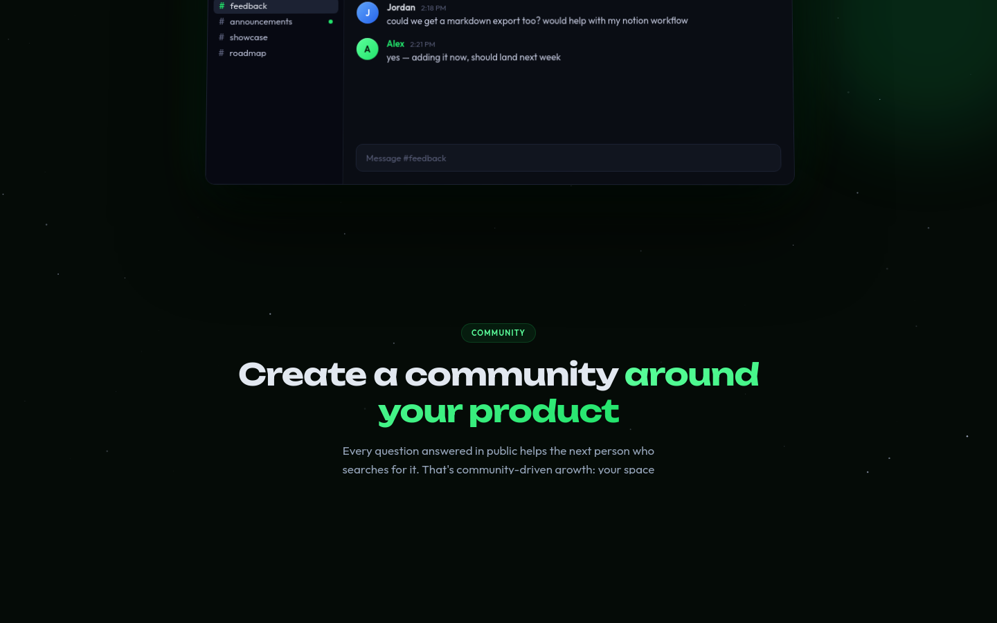 probed.chat section