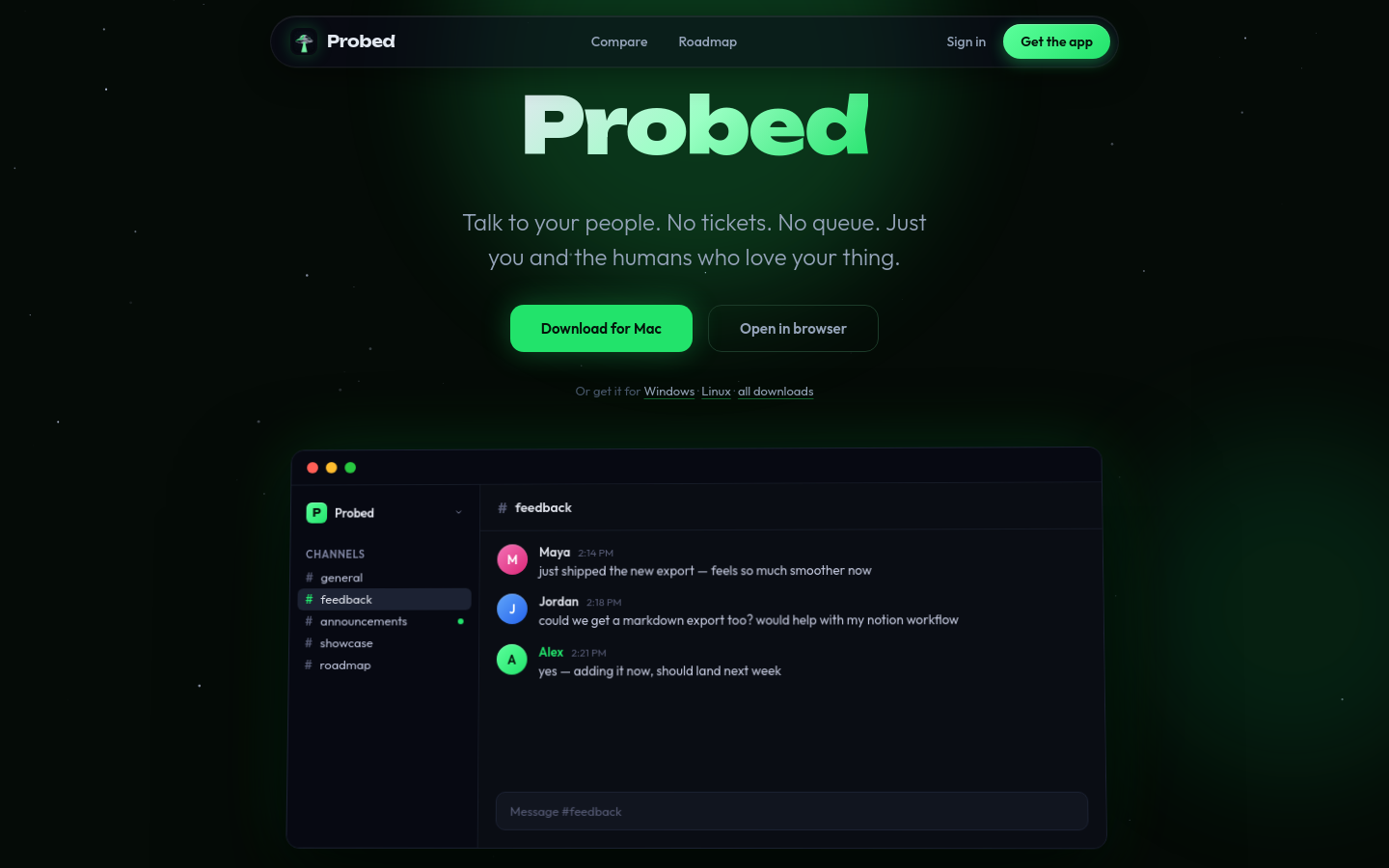Captured Homepage / Lander
