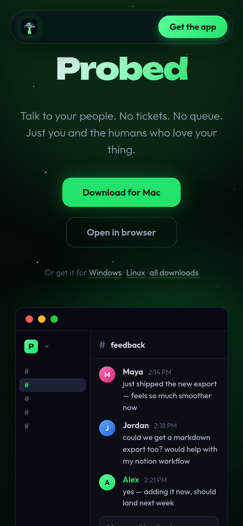 Homepage / Lander