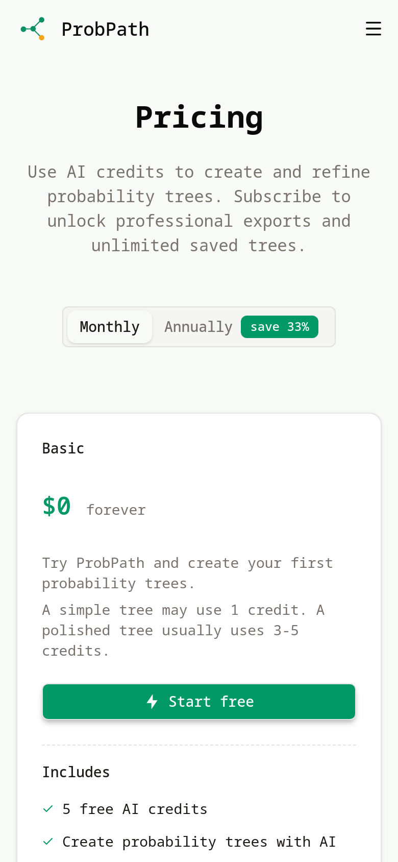 Pricing