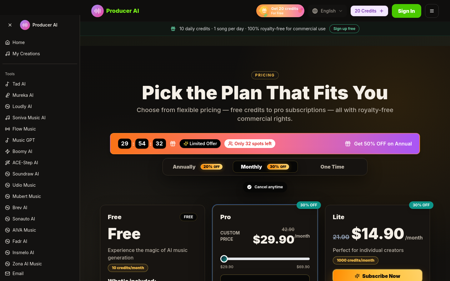 Pricing