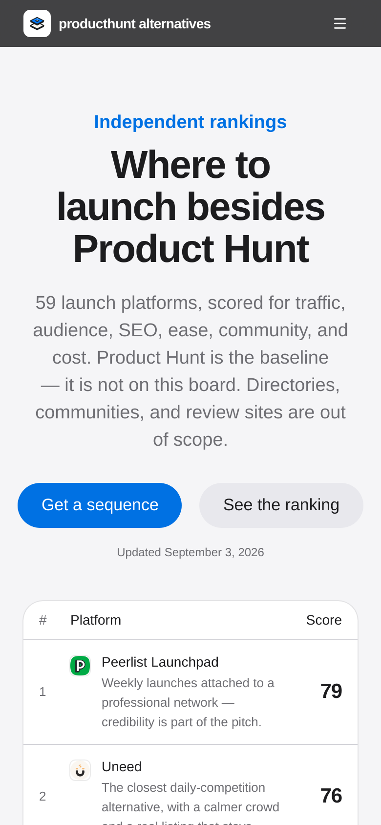 Homepage / Lander
