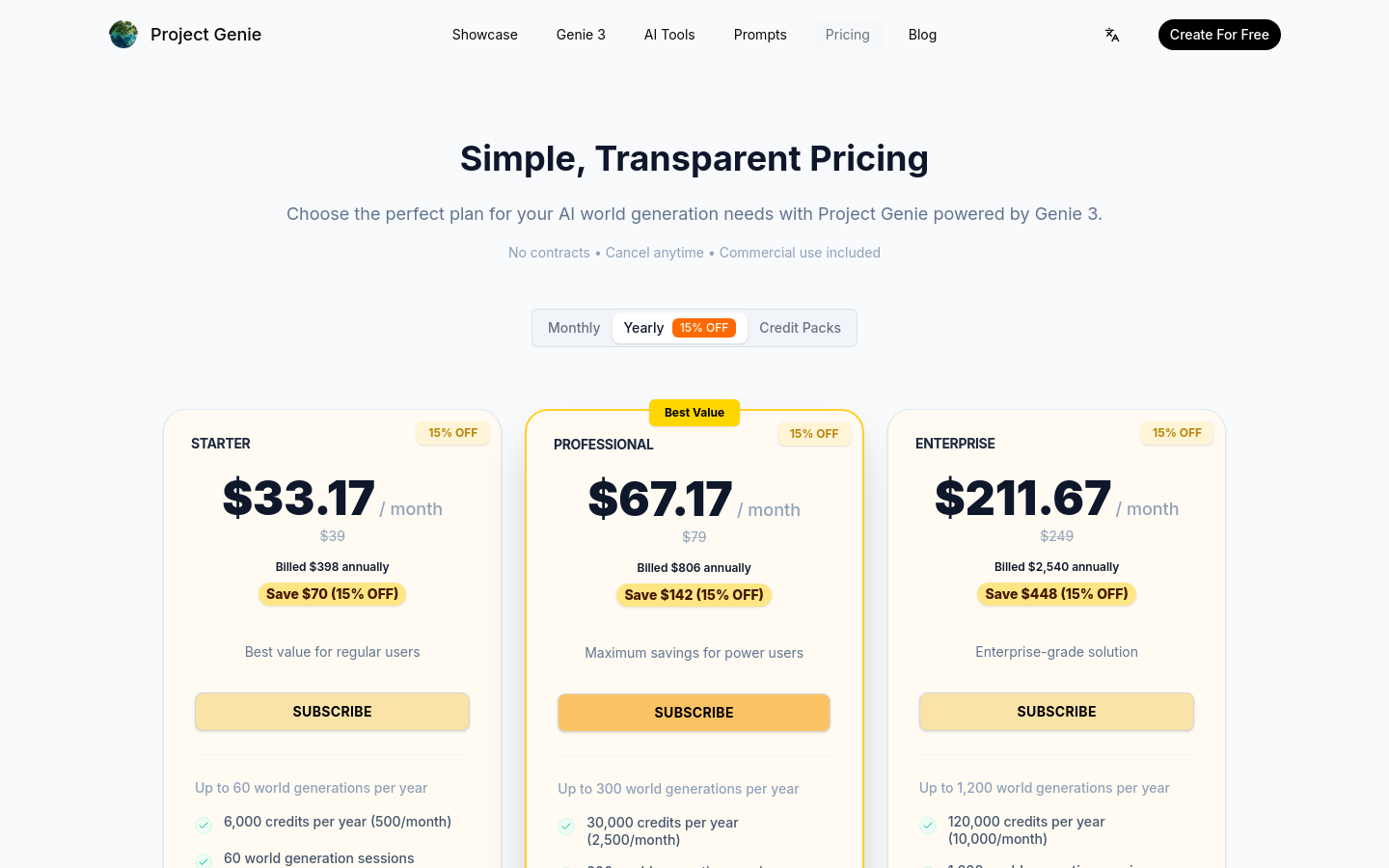 Pricing