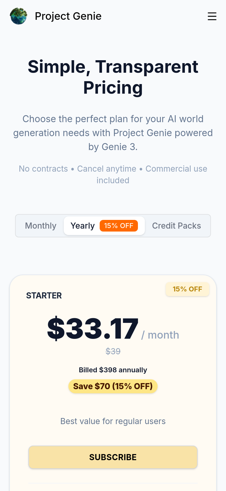 Pricing
