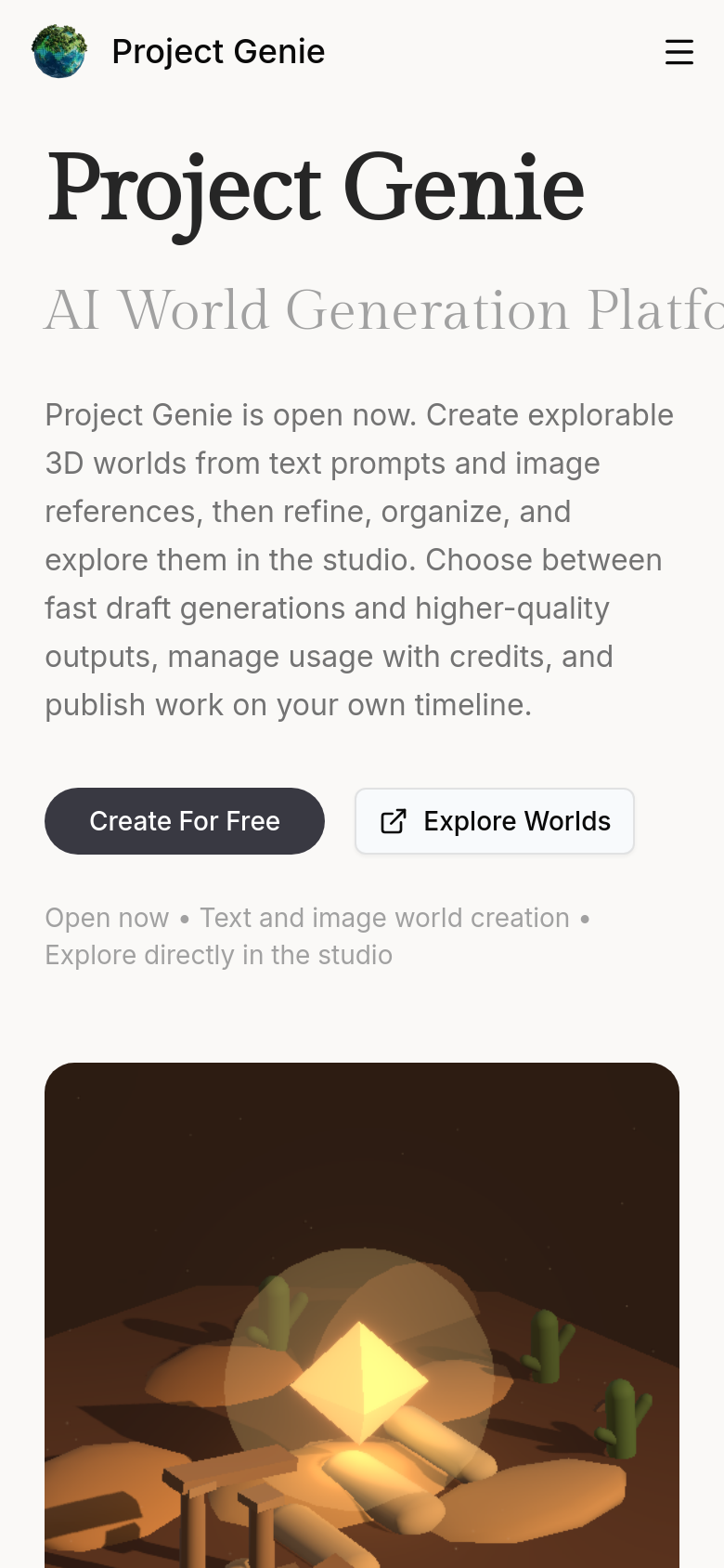 Homepage / Lander