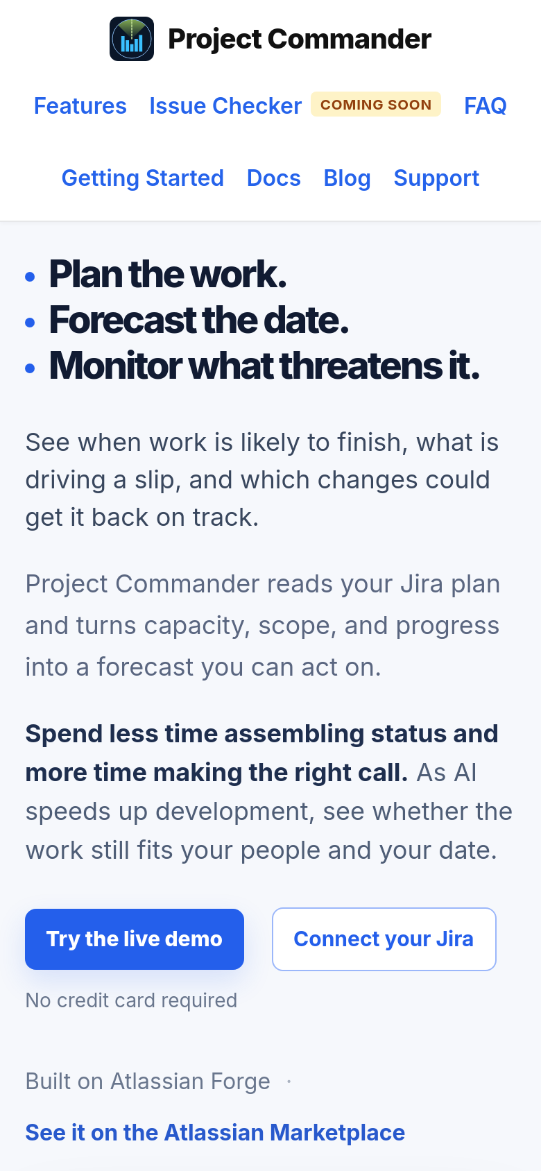 Homepage / Lander