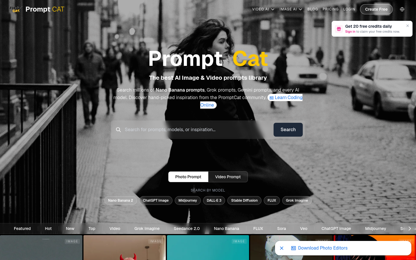 Captured Homepage / Lander