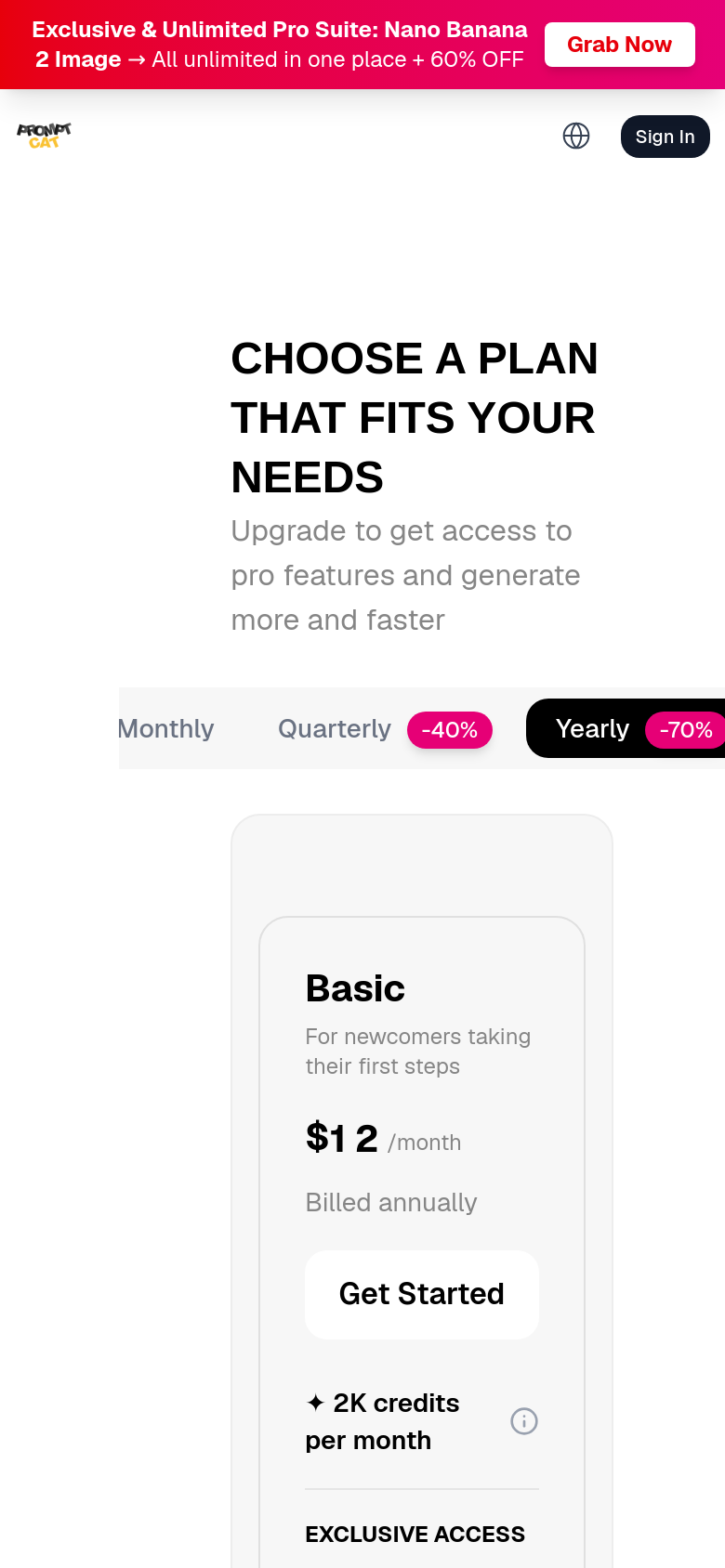 Pricing