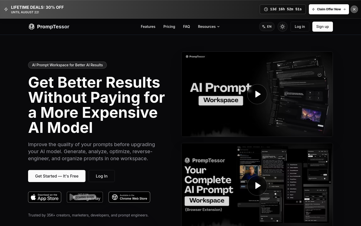 Captured Homepage / Lander