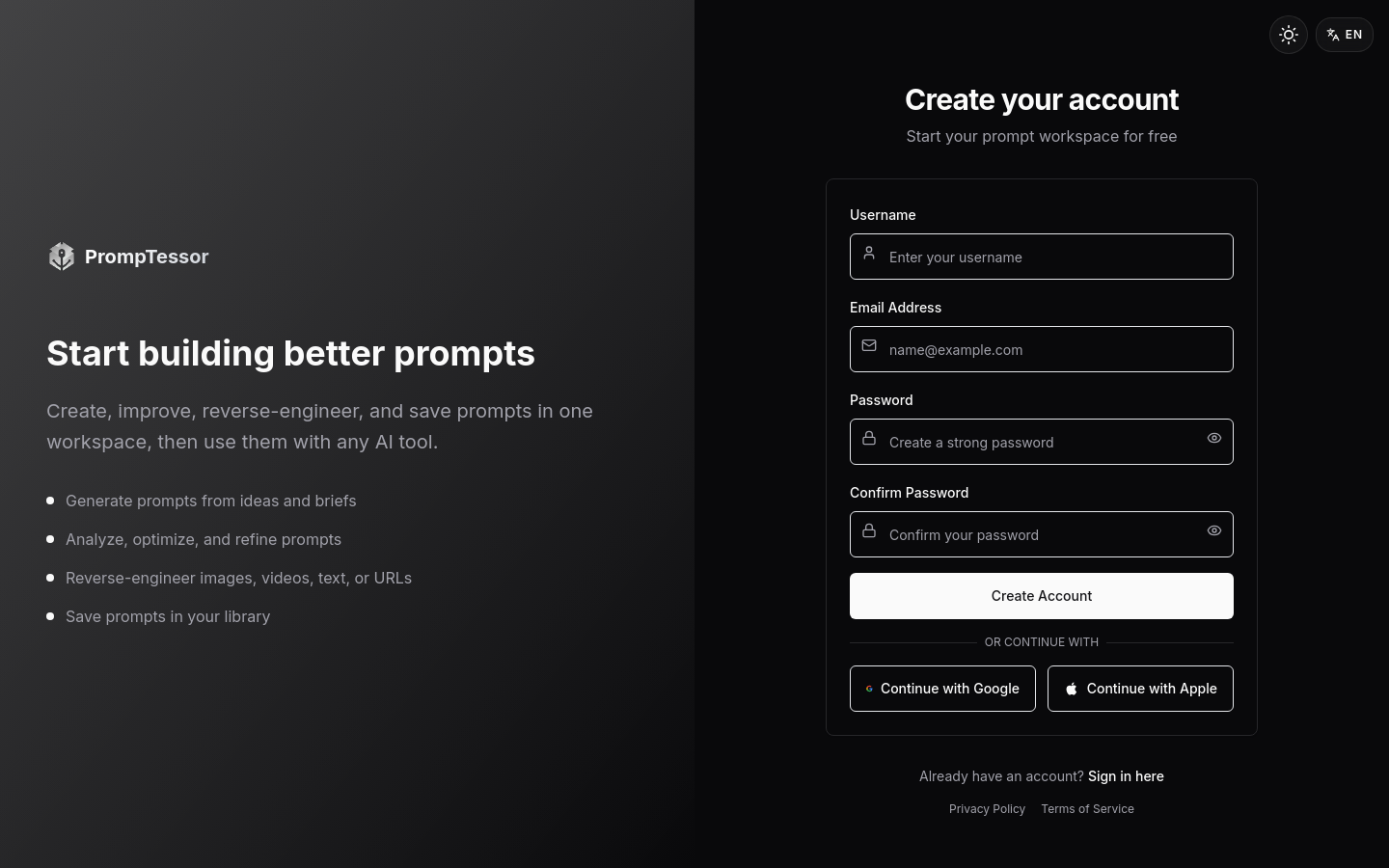 Signup