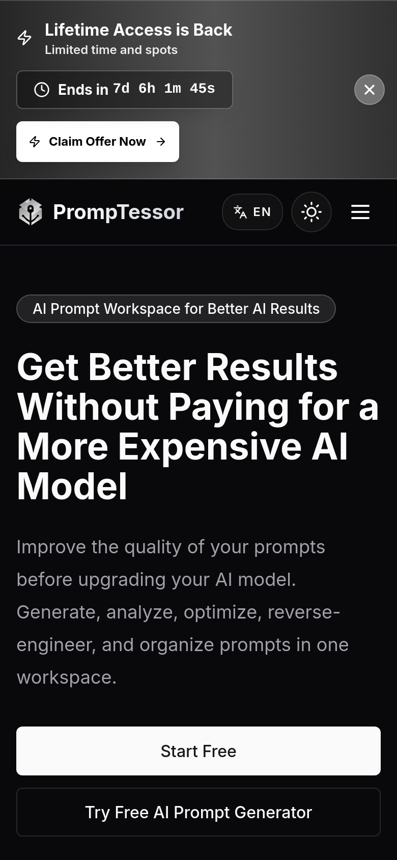 Homepage / Lander