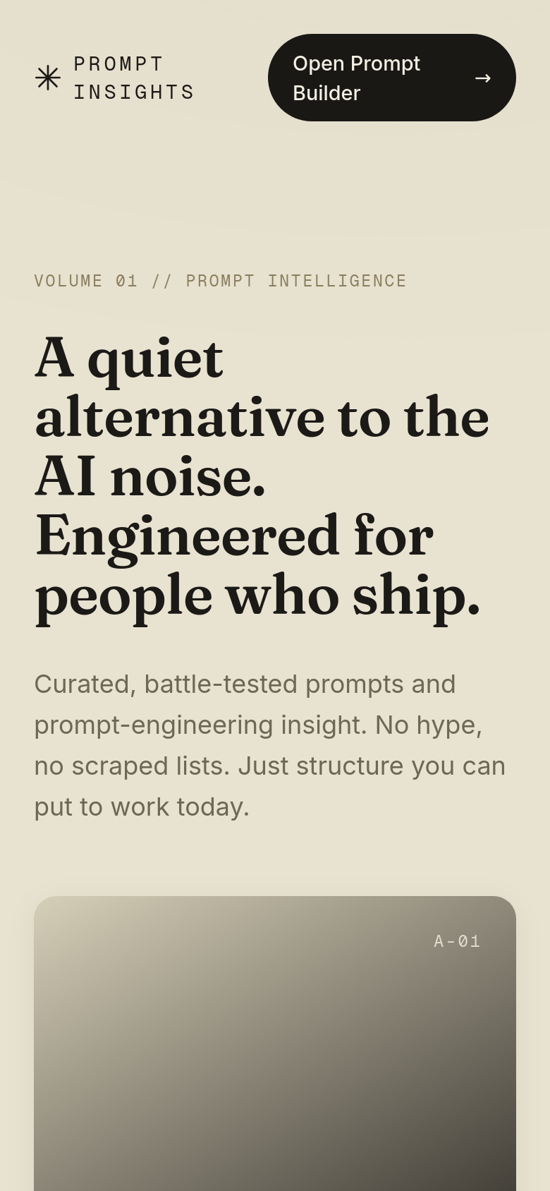 Homepage / Lander