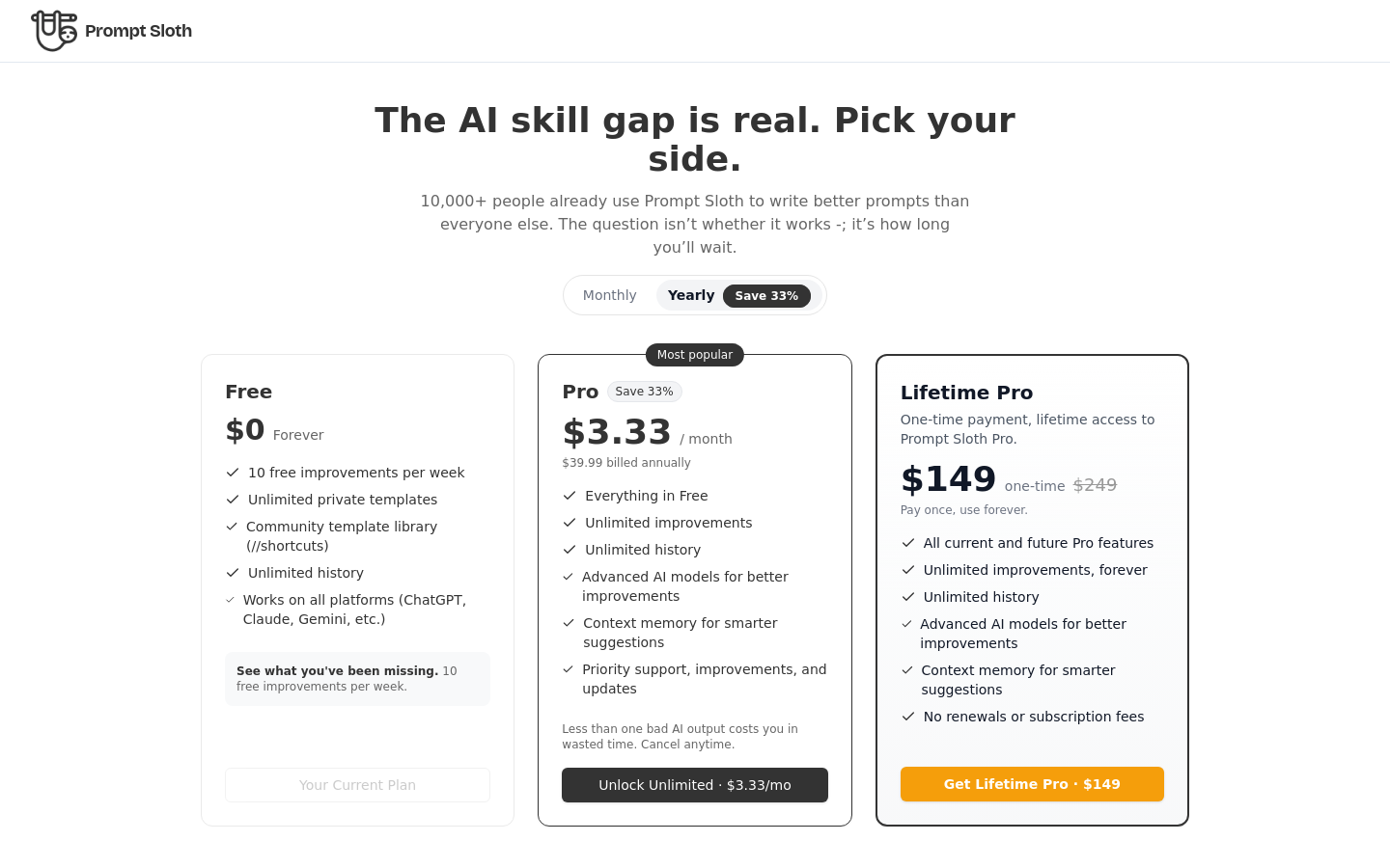 Pricing