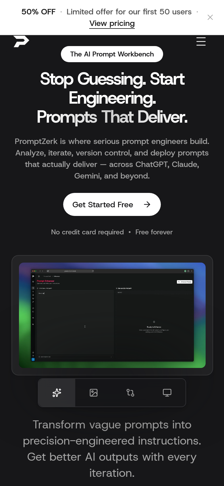 Homepage / Lander