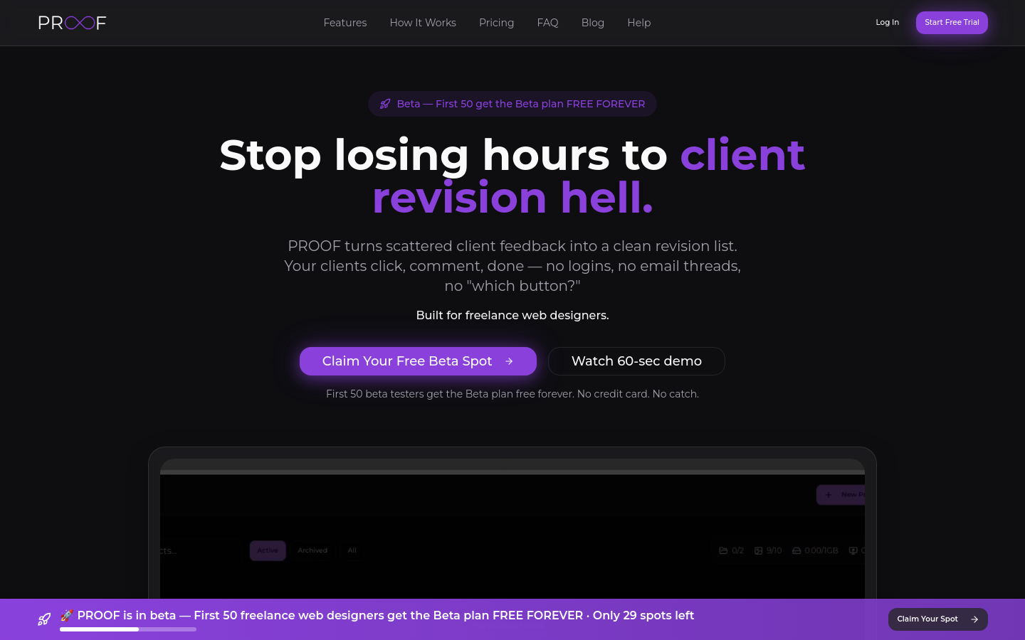 Captured Homepage / Lander