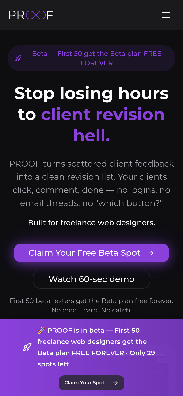Homepage / Lander