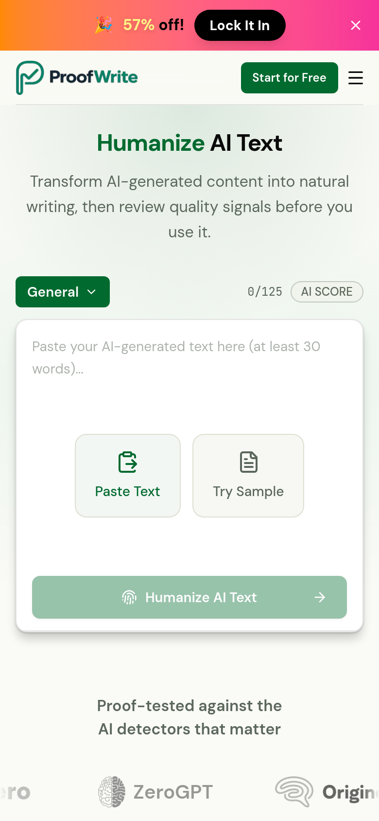 Homepage / Lander