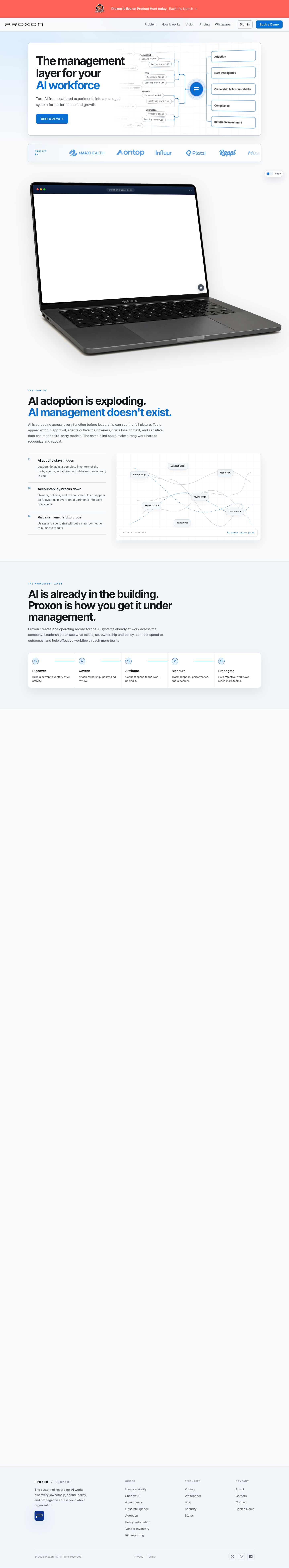 FAQ section from proxon.ai