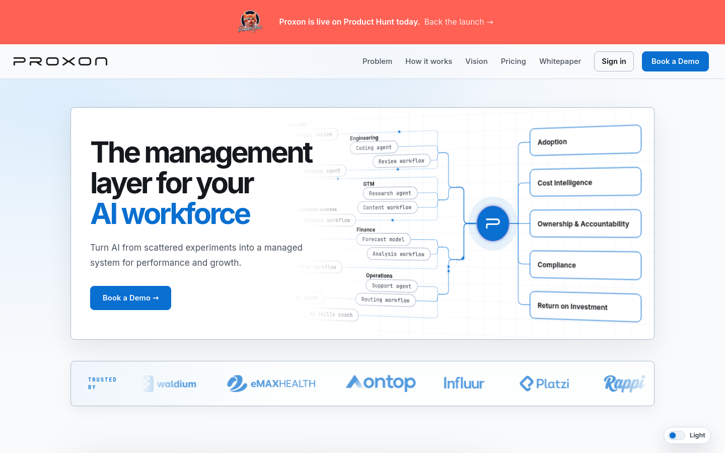proxon.ai section